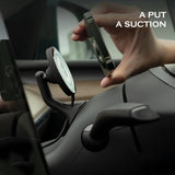 Magnetic Wireless Car Charger Mount for Tesla Model 3/Y (2019-2023) - Alloy Phone Holder