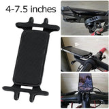 Universal Bicycle Phone Holder – Silicone Mount for 4-7.5 Inch Smartphones