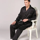 Luxury Silk Satin Pajamas for Men - Comfortable & Stylish Sleepwear for All Seasons