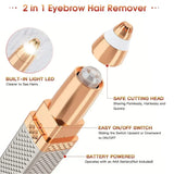4-in-1 Electric Hair Remover for Women - Painless Facial, Bikini & Body Epilator with LED Light