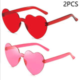 Heart-Shaped Sunglasses – UV400 Protection in Trendy Jelly Colors