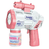 360° Rotatable Leak-Proof Bubble Gun for Kids – Fast Bubble Blower with Flashing Lights & Sound Effects
