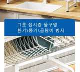 Escurridor de platos para colocar sobre el fregadero: organizador de drenaje y almacenamiento de acero inoxidable para la cocina