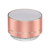 Mini Bluetooth Steel Speaker – Portable Wireless Subwoofer with HD Stereo Sound & TF Card Support