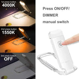 USB Rechargeable Clip-On Book Light – Eye Protection LED Reading Lamp with Adjustable Brightness