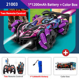 WLtoys F1 Drift RC Car: coche acrobático con control por gestos, tracción en las 4 ruedas, luces LED y efecto de rociado