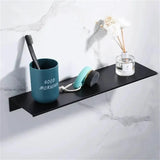 Estante flotante de pared de 30/40/50 cm para sala de estar, baño, cocina, estante colgante blanco y negro para baño