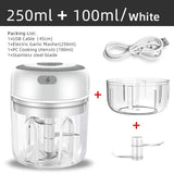 Mini Electric Food Chopper – USB Rechargeable Portable Garlic Masher & Meat Grinder