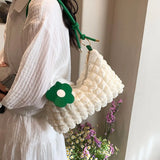 Trendy Pleated Shoulder Bag – Stylish Quilted Tote for Daily Commuting