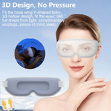 3D Cold & Hot Eye Massager Mask – Heated & Cooling Therapy for Fatigue Relief & Better Sleep