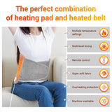 Adjustable Electric Heating Pad Belt – Soft Microplush Warmer for Back, Waist & Abdomen Relief