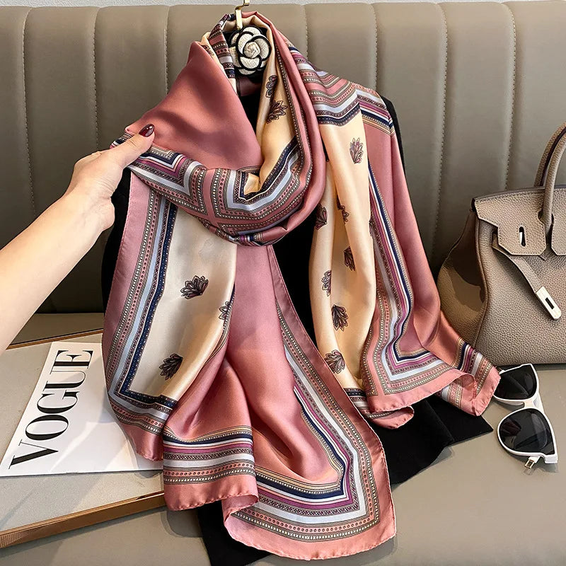 Chic Polyester Scarf & Shawl for Women – Stylish Beach and Everyday Accessory