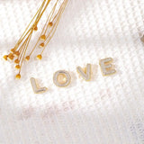Letter Pendant Necklace for Women – Mood & Sleep Tracker Fashion Jewelry for Office & Career