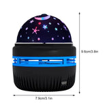 Star & Moon Projection Lamp – 360° Rotating Night Light for Kids & Home Ambience