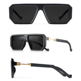 Retro Polygon Sunglasses – UV400 Protection, Trendy Gradient Lenses, Unisex Fashion Shades for Modern Style