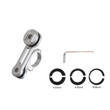 Universal Motorcycle Phone Holder – Adjustable Mount for Handlebar, Stem, and Mirror with Gravity Expansion