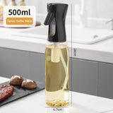 Botella rociadora de aceite para cocina, atomizador de aceite de oliva comestible de 200/300/500 ml para freidora de aire y cocina