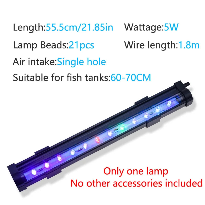 Submersible LED Bubble Light – Color-Changing Aquarium Lamp for Fish Tanks
