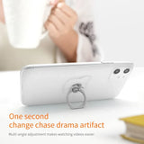 Universal Transparent Finger Ring Phone Holder – Magnetic Stand for Smartphones
