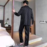 Men’s Long Sleeve Pajama Set – Soft Knit Sleepwear for All-Season Comfort
