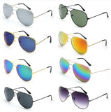 FOENIXSONG Fashion Pilot Round Gradient Mirror Sunglasses for Men & Women