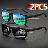 Men's Polarized Sunglasses – UV400 Protection & Anti-Glare Rectangle Frames