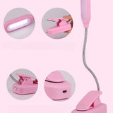 LED Book Light for Bed Reading – Eye-Friendly, Dimmable, Portable Clip-On Light with USB Rechargeable Battery