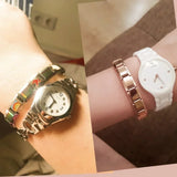 Stainless Steel Hologram Bracelet – Stylish & Durable Unisex Link Chain Jewelry