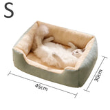 Cama de felpa para gatos: acogedora cesta con cojines para gatitos y mascotas pequeñas