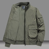 Men's Cotton Flight Jacket – Loose Fit Baseball Jacket for Spring & Autumn