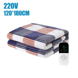 220V Double Seat Electric Heating Blanket – Soft Cashmere Flannel, Low Power Consumption, Intelligent Temperature Control
