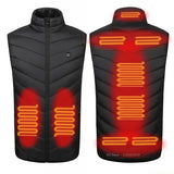 USB Heated Vest for Men & Women – 23-Zone Electric Heating Winter Vest, Thermal Warm Jacket