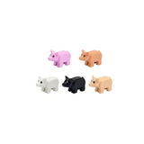 Animal Building Block Set - Farm & Zoo Collection with Goose, Pig, Shark & More
