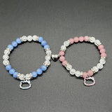 Elastic Beads Love Magnetic Attraction Couple Bracelet - Resin Friendship Bracelets for Men and Women