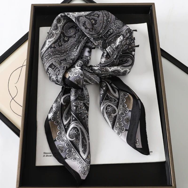 Elegant Striped Polyester Scarf & Shawl for Women – Stylish Accessory for All Seasons