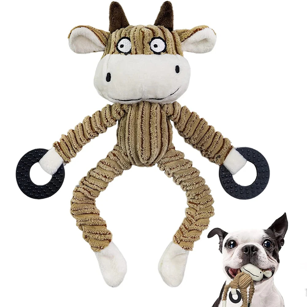 Squeaky Plush Dog Toys – Interactive Chew Toys for Puppies & Small Dogs