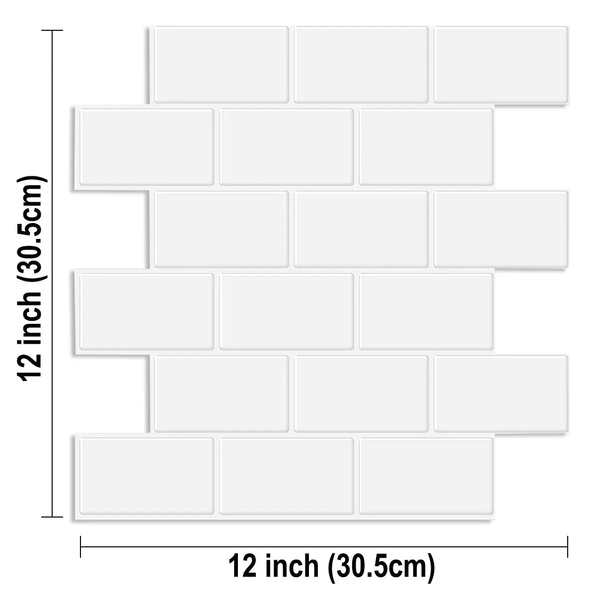 3D Peel and Stick Wall Tile Stickers – Waterproof Vinyl for Kitchen, Bathroom, and Home Décor