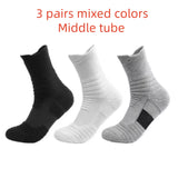 Men’s Thick Athletic Crew Socks – Breathable, Moisture-Wicking Sport Socks (3 Pairs)