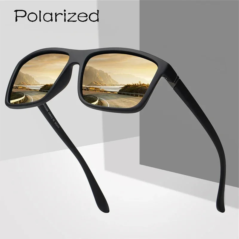 Luxury Square Vintage Polarized Sunglasses – Timeless Style & Ultimate UV Protection