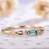 Elegant Green Rhinestone Bridal Ring – Trendy Wedding & Party Jewelry