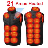 Men’s USB Heated Vest – Infrared Thermal Sleeveless Jacket for Winter Hiking & Outdoor Warmth