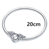 Sterling Silver Nugget Beads with Zircon for 3mm Charm Bracelets
