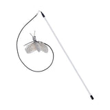 Interactive Feather Teaser Wand for Cats – Fun Toy with Bell, Wool & Dragonfly Head