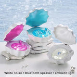 Retro Bluetooth Speaker with Colorful Projection Light & White Noise – Wireless Music Player with Sleep Aid and Hi-Fi Sound