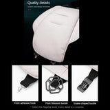 Nappa Leather Memory Foam Car Seat Cushion - Breathable Universal Fit