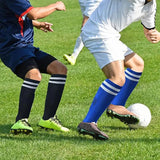 Calcetines de fútbol de compresión elásticos: calcetines deportivos transpirables hasta la rodilla para hombres, mujeres y niños