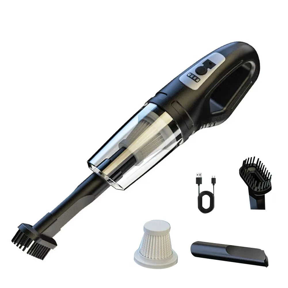 Powerful Cordless Car Vacuum Cleaner - Handheld & Rechargeable for Home & Auto