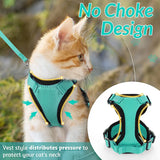 Escape-Proof Cat Harness and Leash Set - Adjustable Soft Vest for Safe Outdoor Adventures