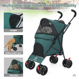 Lightweight Folding Pet Stroller – Travel in Comfort & Style