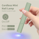 Mini Rechargeable UV LED Nail Lamp – Portable Gel Nail Dryer with USB Charging & Timer